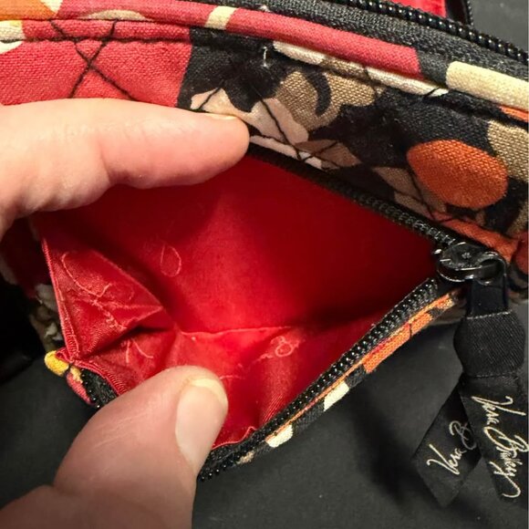 VTG Vera Bradley Bifold Wallet Bittersweet Floral Boho & Houndstooth Pattern - Picture 6 of 9